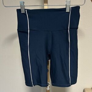 Women's High-Waisted Navy Bike Shorts